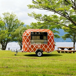 Chariots à café multifonctions Remorque de nourriture Chariot de nourriture mobile Taco Fryer Bbq Pizza Food Truck - Product Image 3