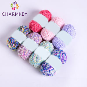 Grosir mode desain baru DIY 100% poliester mewah beberapa warna tunggal benang kertas kupu-kupu untuk topi rajut dan tas - Product Image 2