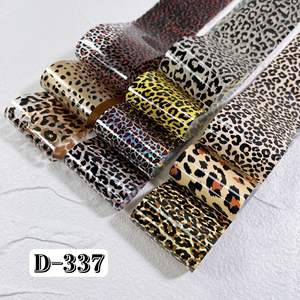 4*100Cm Nail Leopard Snake Amber <span class=keywords><strong>Animal</strong></span> <span class=keywords><strong>Print</strong></span> Foil Transfer Paper Otoño/Invierno Collection Box Nail Art Sticker Foil Set - Product Image 3