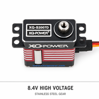 Servomoteur numérique sans balais XQ-POWER Micro Coreless 7kg haute vitesse 0.08s 8.4V HV à engrenages en acier pour hélicoptère et avion RC