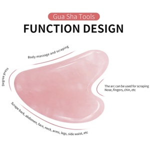 Equipo de Belleza para Masaje Facial Gua Sha de Cuarzo y Jade para Uso Doméstico, Instrumento de Masaje Corporal, Precio Especial - Product Image 4