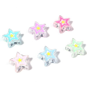 Acrílico dibujos animados Animal estrella corazón DIY lazos para el cabello teléfono móvil cadena joyería cuentas sueltas - Product Image 2
