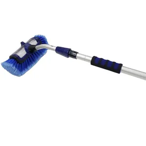 Heavy Duty Water Flow Through Butterfly Quad Wash Brush with Hose Attachment