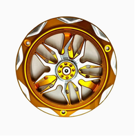 Cache-ventilateur moteur coloré en alliage d'aluminium CNC, disque de pale de ventilateur de refroidissement modifié et durable pour moto