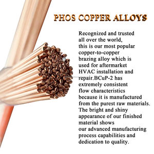 Varilla de soldadura de cobre Phos-Copper 0% | Aleación de fósforo de cobre plateado 500mm para soldadura de tubos de cobre y HVAC - Product Image 6