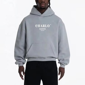 Sudaderas con Capucha Extra Grandes para Hombre, Personalizadas con Logotipo, de Felpa Gruesa, de Alta Calidad, 400 Gsm, Corte Cuadrado, Venta al Por Mayor - Product Image 3