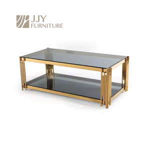 JJY-YHZ-F002 Modern Design Professional New Tempered <strong>Glass</strong> Top Rectangular <strong>Coffee</strong> <strong>Table</strong> Living Room Furniture <strong>Coffee</strong> <strong>Table</strong> - Product Image 2