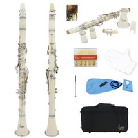 Professional Performance 17-Key Ring B-Grade Clarinet Woodwind Instrument Cloth Box