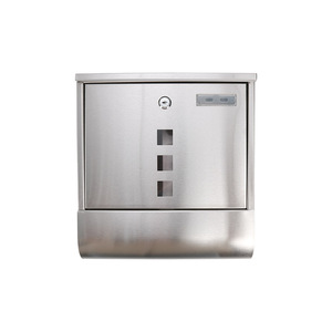 Dd2133 an ninh Key Drop báo box với cửa sổ thép không gỉ Key Lock mail Hộp Treo Tường Ngoài Trời khóa hộp thư - Product Image 5