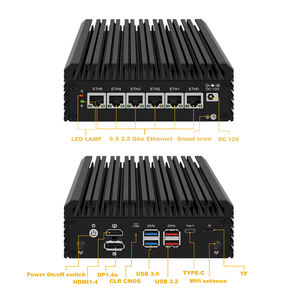 Router Intel I226V Core I7 1265U I5 1235U I3 1215U alat Firewall Router perangkat keras 6 Lan tanpa kipas PC Mini untuk bisnis/rumah - Product Image 5