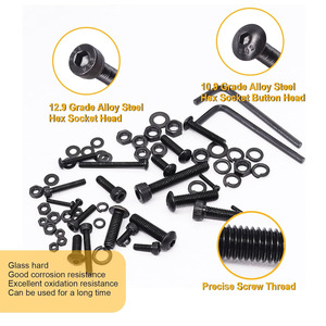 3670Pcs Carbon Steel Screw Nut Set Hex Socket Head <b>With</b> Washers In <b>Box</b> Standard ISO 7380 Grade A <b>Tool</b> Kit - Product Image 3
