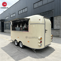 Cogsun Promotion Chariot de Restauration Mobile Blanc de Dubaï pour Café et Fast-Food