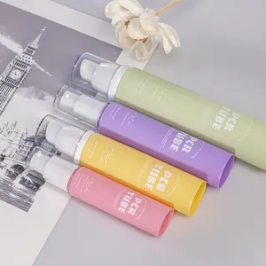 Stampa personalizzata di fabbrica vuota 20g 30g 50g BB Cream Soft Tubes Packaging cosmetico plastica PE Pcr tubo pompa Airless
