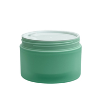 Usine en gros Logo personnalisé vert 15g 30g 50g pots de crème en plastique avec capuchon blanc pour crème pour les yeux rouge à lèvres Mascara