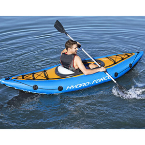 3 Buồng Hơi Màu Xanh Dương 65115 Thủy Lực 275Cm X 81Cm 1 Người Thuyền Ca Nô Câu Cá Lạch Thuyền <span class=keywords><strong>Kayak</strong></span> Đơn Bơm Hơi Cho 1 Người - Product Image 2