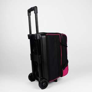 Hot Sell Luxury Double Roller Custom Logo Sport Wheels <b>Bowling</b> Bag With Wheels 2 Ball Trolley <b>Bowling</b> Bag - Product Image 1