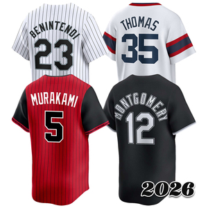 Maillot de baseball cousu pour hommes 5 Munetaka Murakami <span class=keywords><strong>Colson</strong></span> Montgomery Andrew Benintendi Frank Thomas Taille S-3XL - Product Image 1