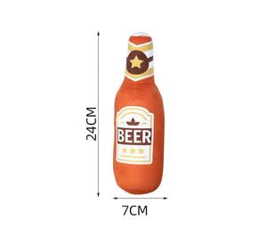 Pet oyuncak dayanıklı interaktif şişe şekilli sıcak satış son derece popüler peluş cızırtılı köpek oyuncak - Product Image 5