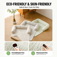 Coussin de protection moderne et solide pour canapé, avec rebord surélevé, antidérapant, respirant et pliable, pour animaux de compagnie