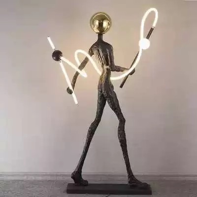 New Humanoid Floor Lighting Design Sense Floor Lamp Sculpture Decoration Ornaments Sales Department Hotel Villa Light
