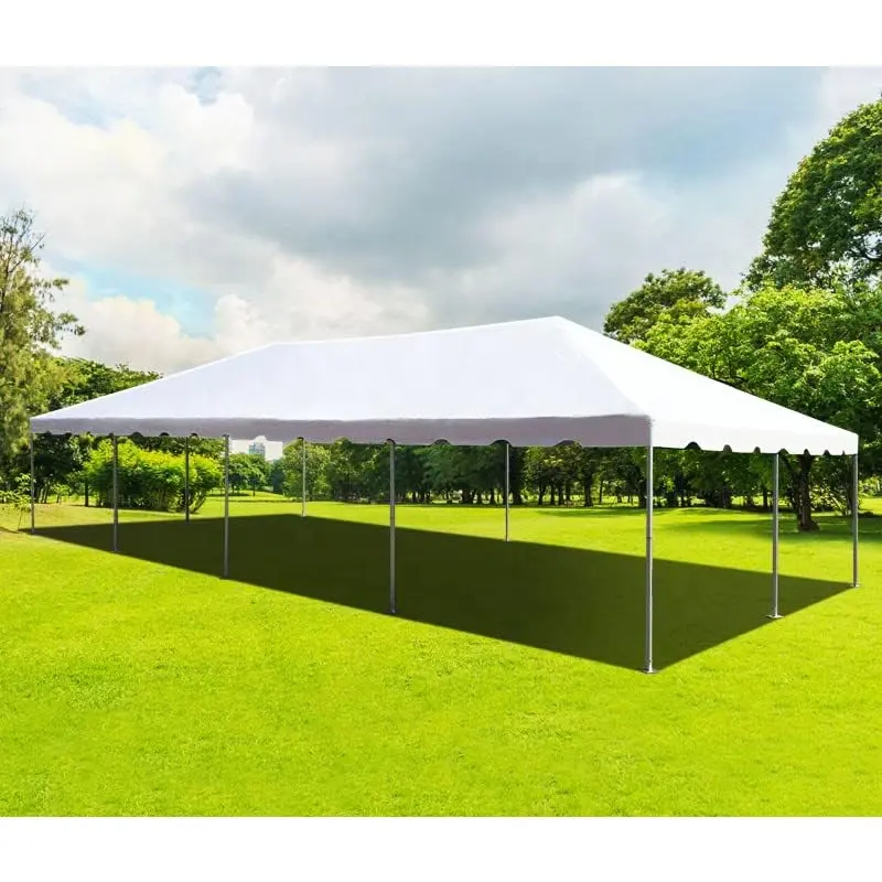 20x40 tenda da festa in stile con struttura in stile West Coast Weekender superiore in PVC bianco per matrimoni, lauree ed eventi