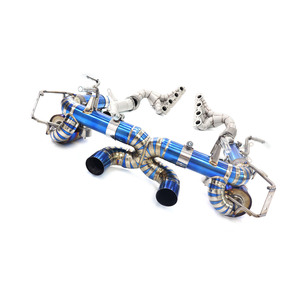 ING Titan legierung für Ferrari Catback <span class=keywords><strong>Manifold</strong></span> Full Set Auspuffrohr mit Hitzeschild Auto Performance Tuning Parts - Product Image 1