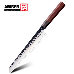 Juego de 6 Cuchillos de <span class=keywords><strong>Cocina</strong></span> de Acero Inoxidable San Mai con Mango Octagonal de Madera Dura Clásica - Product Image 3