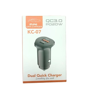 PD Car Fast Charging Dual Port 20w QC + Type C Allume-cigare de <span class=keywords><strong>voiture</strong></span>, One Drive Two in CarIn Car Charging - Product Image 3