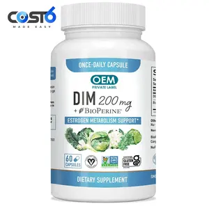 DIM Tabletten 200 mg DIM Supplement Hormon Harmony Hormonale Ergänzungen für Akne Vegan Diindol yl methan Antioxidant Support fo