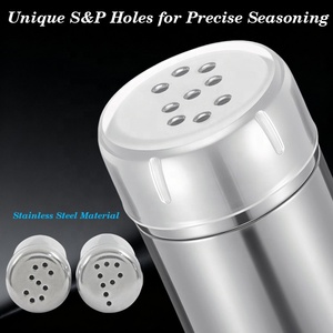 Mini distributeurs d'épices en acier inoxydable personnalisés, assaisonnement pour boîte à lunch, camping, extérieur, <span class=keywords><strong>petit</strong></span> shaker à <span class=keywords><strong>sel</strong></span> <span class=keywords><strong>et</strong></span> à <span class=keywords><strong>poivre</strong></span> - Product Image 3