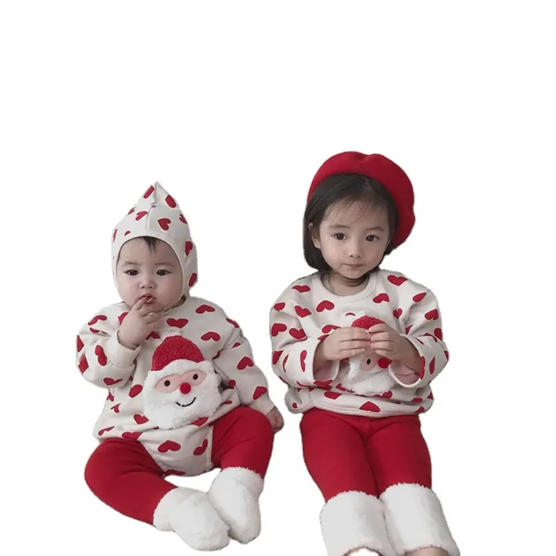 Western Baby Clothing Sets Thicken Leggings Christmas Baby Romper With Free Hat Girl Christmas Clothes Baby Clothes Online Shop