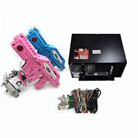 Machine d'arcade 4 en 1 Jeu de tir aux extraterrestres Kit de pistolet d'arcade avec carte mère Tir pour simulateur de tir Jeu de tir à la machine