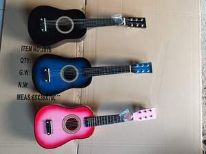 QINGTANG CRAFTS <span class=keywords><strong>Guitarra</strong></span> de Juguete <span class=keywords><strong>para</strong></span> Niños de 23 Pulgadas, Primera <span class=keywords><strong>Guitarra</strong></span> Musical de Juguete <span class=keywords><strong>para</strong></span> Niños - Product Image 2