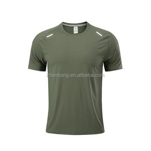 Vente en gros 2026 – T-shirts de sport personnalisés pour hommes avec logo réfléchissant, en polyester, pour la course, la gym et le fitness - Product Image 3