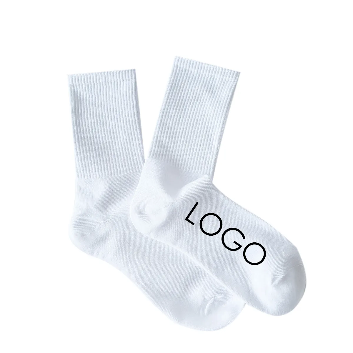 Hot Sale Custom knee high hand link toe seam half terry bamboo seamless compression sports socks stocking medical