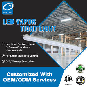 HALCON Lighting Fácil instalación Interior Oficina Hospital Tubo de aluminio Luz 2 pies 4 pies 15W 20W 25W 30W 40W 50W LED Triproof Light - Product Image 2