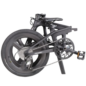 Bicicleta Plegable de Carbono de 20 Pulgadas con Rueda de Carbono de 3 Radios F1, Bicicleta Plegable F1 de 20 Pulgadas - Product Image 3