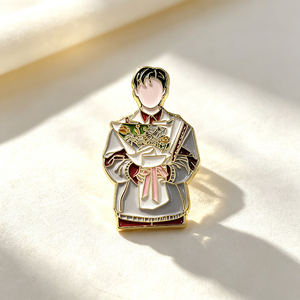 Custom Plating Zinc Alloy Metal Brooch <b>Pin</b> Enamel <b>Badge</b> Personalized Pattern Lapel <b>Pin</b> Wholesale - Product Image 5