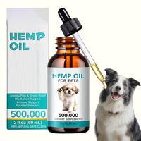 Huile de chanvre premium à marque privée, multivitamines pour animaux de compagnie, soulagement de l'anxiété, de la douleur et du stress, soutien des hanches et des articulations pour chiens et chats