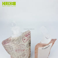 Custom Printing 50Ml 100Ml 200Ml Stand-Up Tuit Etui Nagevuld Cosmetisch Product Huidverzorgingszakken Met Tuit