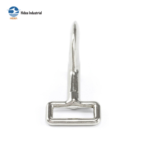 Mousqueton en alliage de zinc moulé sous pression <span class=keywords><strong>PO6</strong></span> avec déclencheur à boulon et anneau pivotant ou fixe, en acier inoxydable nickelé, pour laisse de chien - Product Image 4