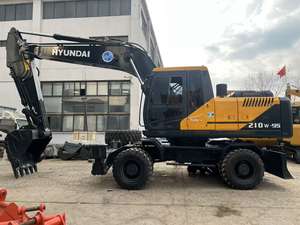 รถขุดล้อยางฮุนได R210w ของแท้จากเกาหลี 21 ตัน R210w-9 Robex 210w-9s เครื่องยนต์คัมมินส์ Tier 2 รถขุดล้อยางมือสอง - Product Image 5