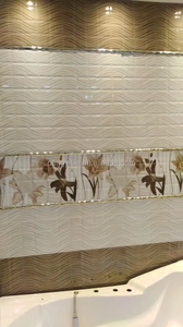 Carreaux de céramique argentés dorés à motif de bordure 40x600 mm, bordures de carreaux muraux pour salon, bordures de toit décoratives modernes <span class=keywords><strong>en</strong></span> métal - Product Image 3