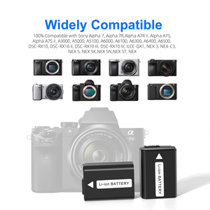 เหมาะสำหรับแบตเตอรี่กล้อง NP-FW50 ของโซนี่ A6000, A6100, A6300, A6400, A6500, A6600 พร้อมที่ชาร์จแบตเตอรี่กล้องมิเรอร์เลส - Product Image 5