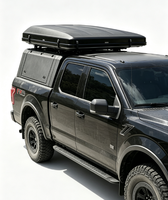 Coque de camping-car en aluminium pour camion, lit rigide rétractable avec boîte de rangement sur le toit, compatible avec Ford F-150 FX4 Crew Cab