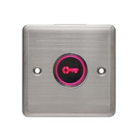 Tombol Keluar Mitec OEM ODM Heavy Duty IP65 Sensor Tanpa Sentuh LED Stainless Switch Tombol Pintu Keluar No/nc/com DC 12V~24V