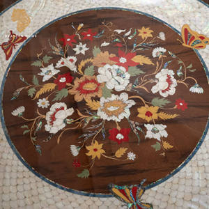 โต๊ะกาแฟทรงกลมขนาดใหญ่โต๊ะไม้มะฮอกกานีหรูหราคลาสสิกโต๊ะข้างสำหรับห้องนั่งเล่นวิลล่า - Product Image 2