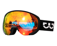 Masque de ski personnalisé avec logo, protection CE UV400, lunettes de snowboard et de ski, verres polarisés miroir, équipement de sport d'hiver OEM, protection des yeux