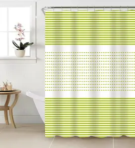 Wholesale Best Sale Custom Polyester Shower Curtain Waterproof Heavy Duty Shower Curtains For Bathroom