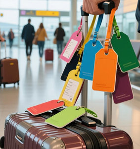 합리적인 가격 맞춤형 로고 작성 가능한 수하물 태그 <span class=keywords><strong>PVC</strong></span> 수하물 ID 태그 가방 태그 루프 포함 - Product Image 6